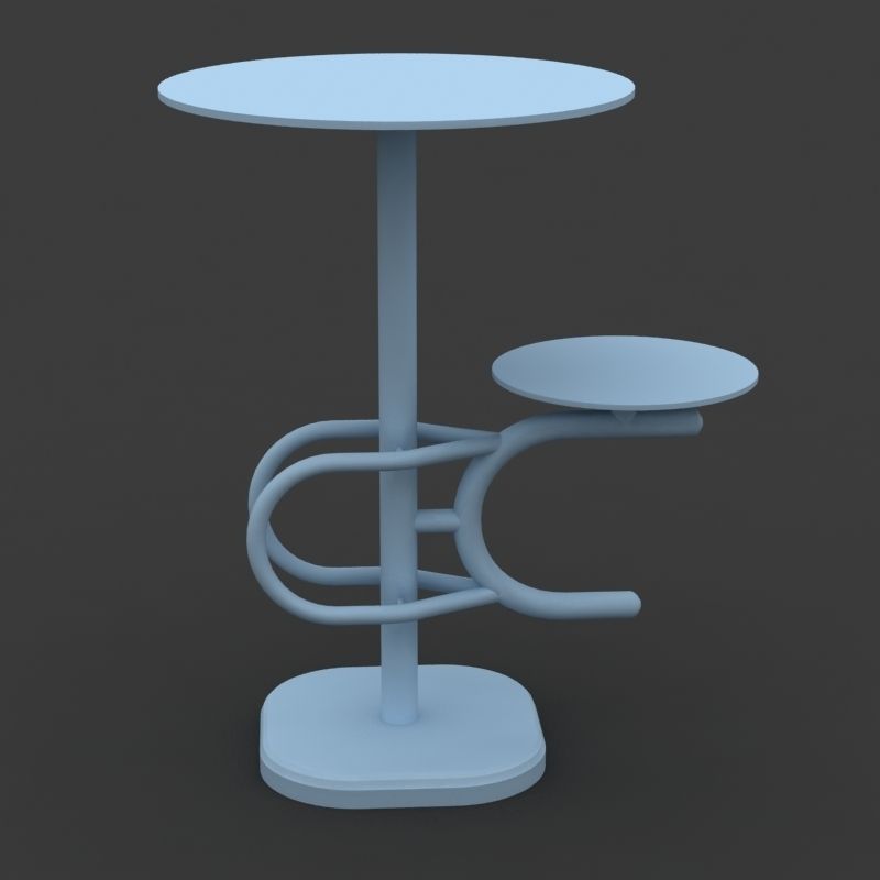 Table Telephone 05 3D model_2