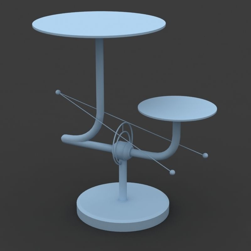 Table Telephone 08 3D model_2