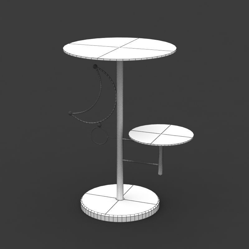 Table Telephone 01 3D model_6