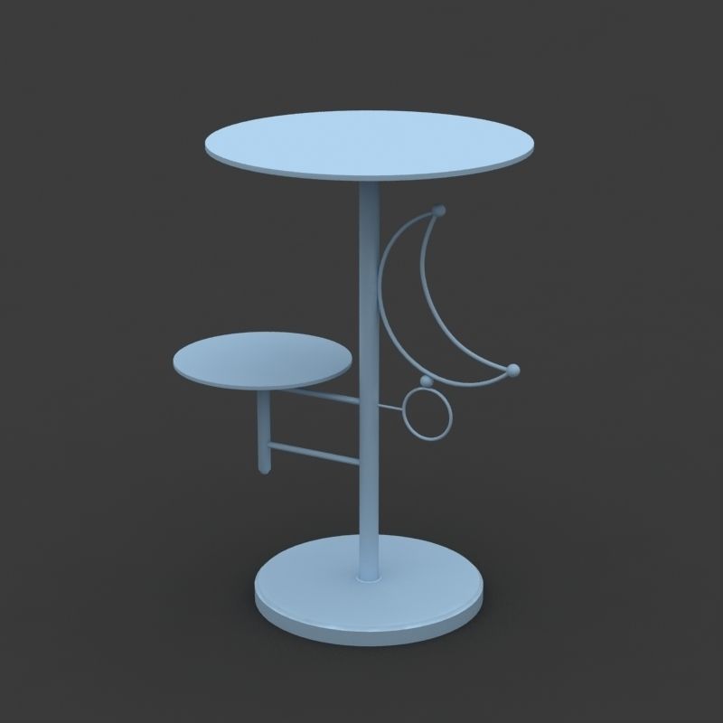 Table Telephone 01 3D model_5