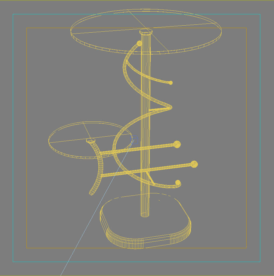 Table Telephone 04 3D model_4