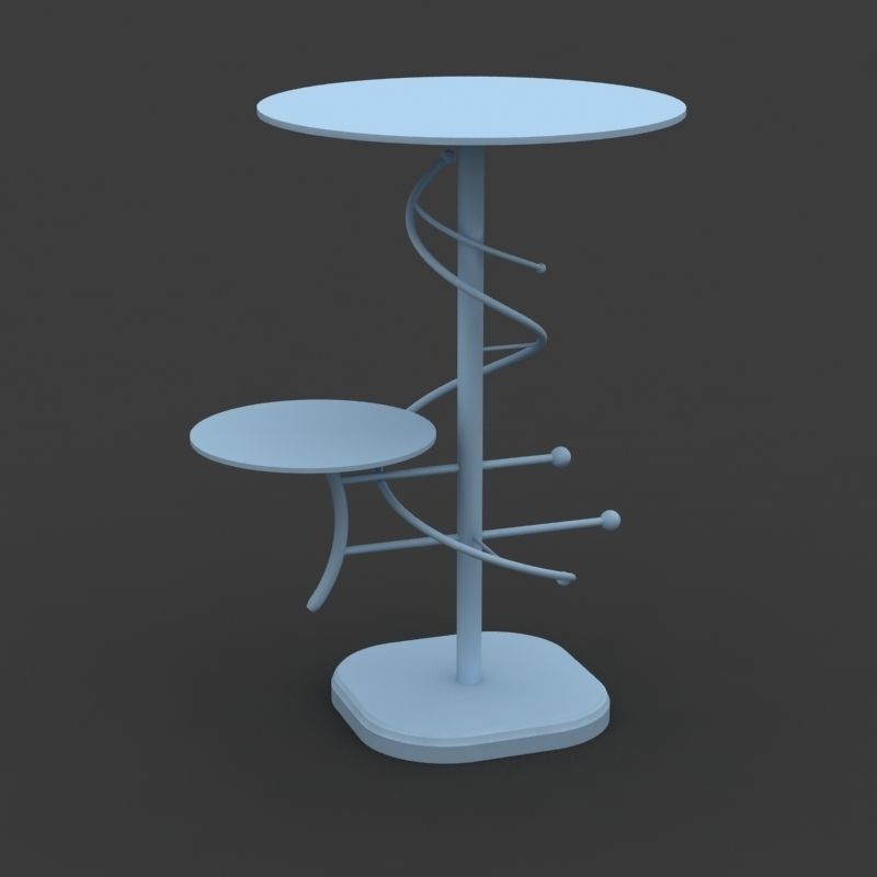 Table Telephone 04 3D model_2