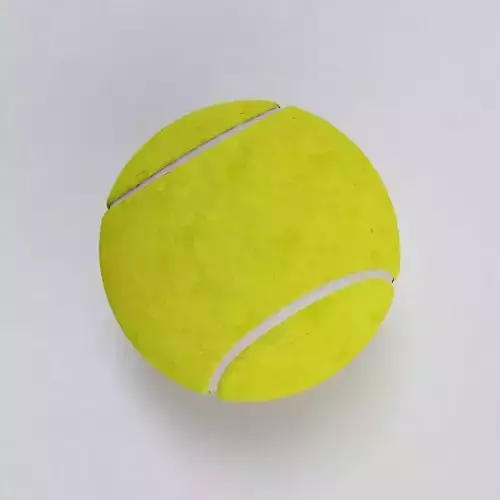 Yellow Tennis Ball Low-poly 3D model