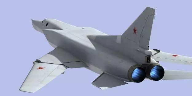 Tupolev Tu-22M3 strategic bomber Low-poly 3D model_0
