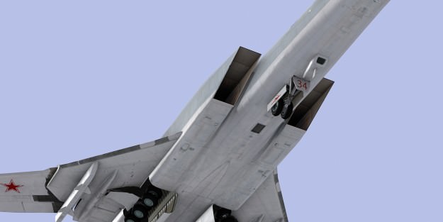 Tupolev Tu-22M3 strategic bomber Low-poly 3D model_3