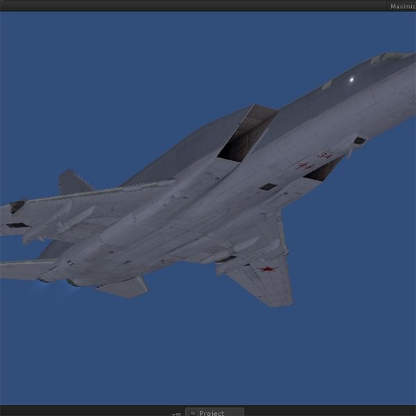 Tupolev Tu-22M3 strategic bomber Low-poly 3D model_6