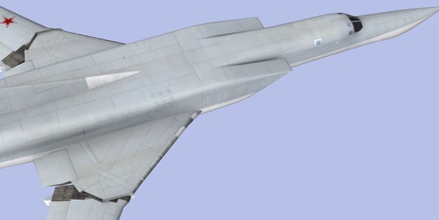 Tupolev Tu-22M3 strategic bomber Low-poly 3D model_4