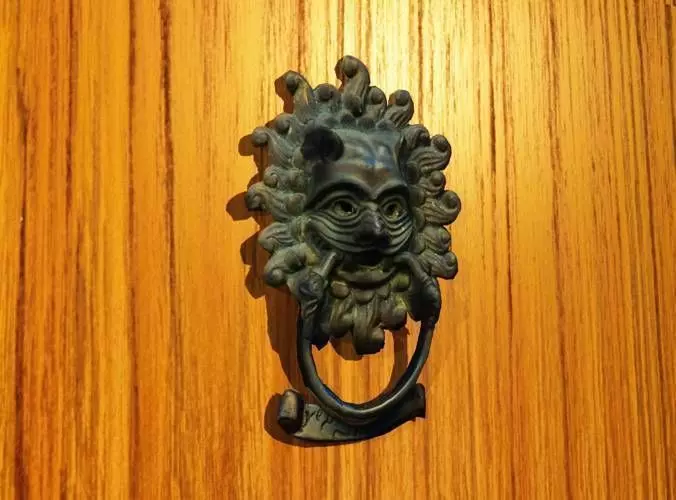 Lion Door Knocker 3D model_0