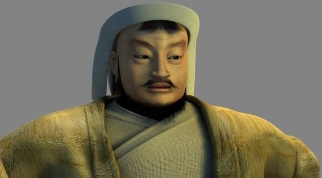 Genghis Khan Low-poly 3D model_3