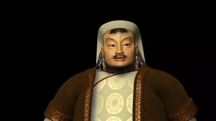 Genghis Khan Low-poly 3D model_0