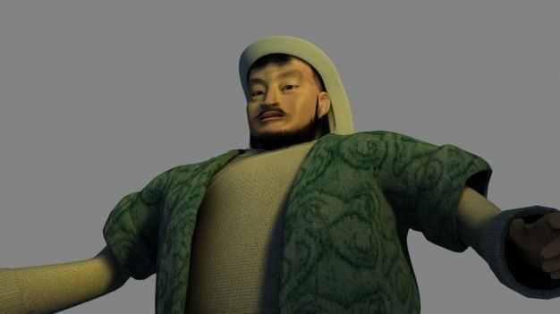 Genghis Khan Low-poly 3D model_2