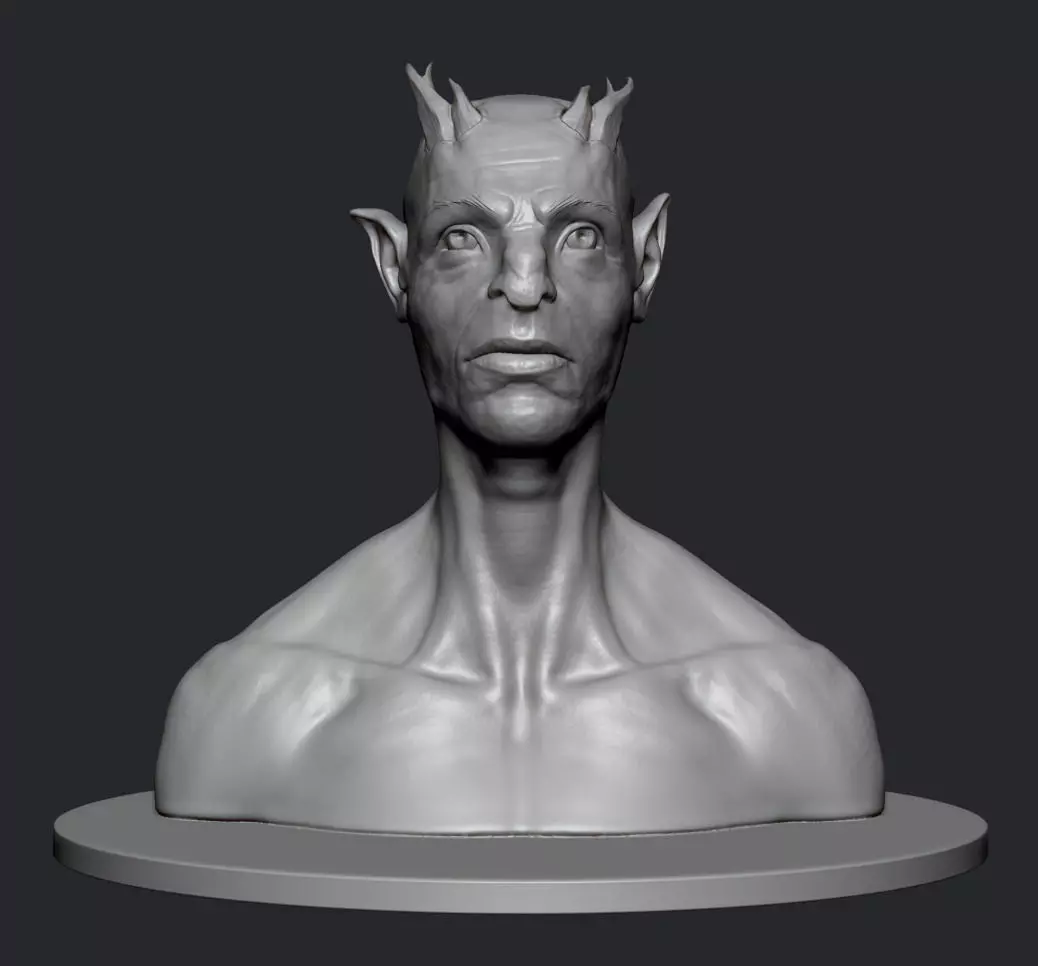 Creature Bust 3D print model