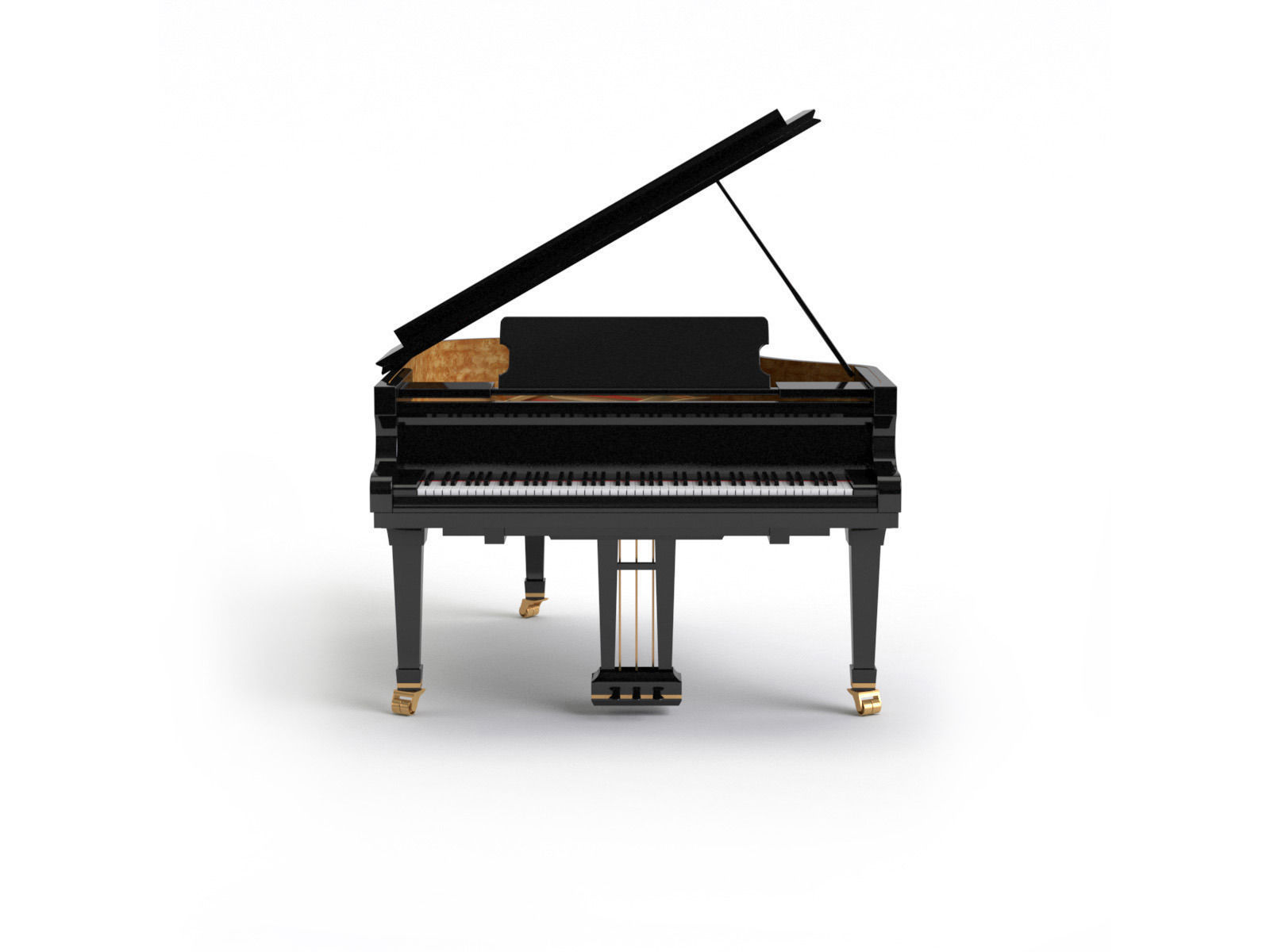 Generic Grand Piano 3D model_1