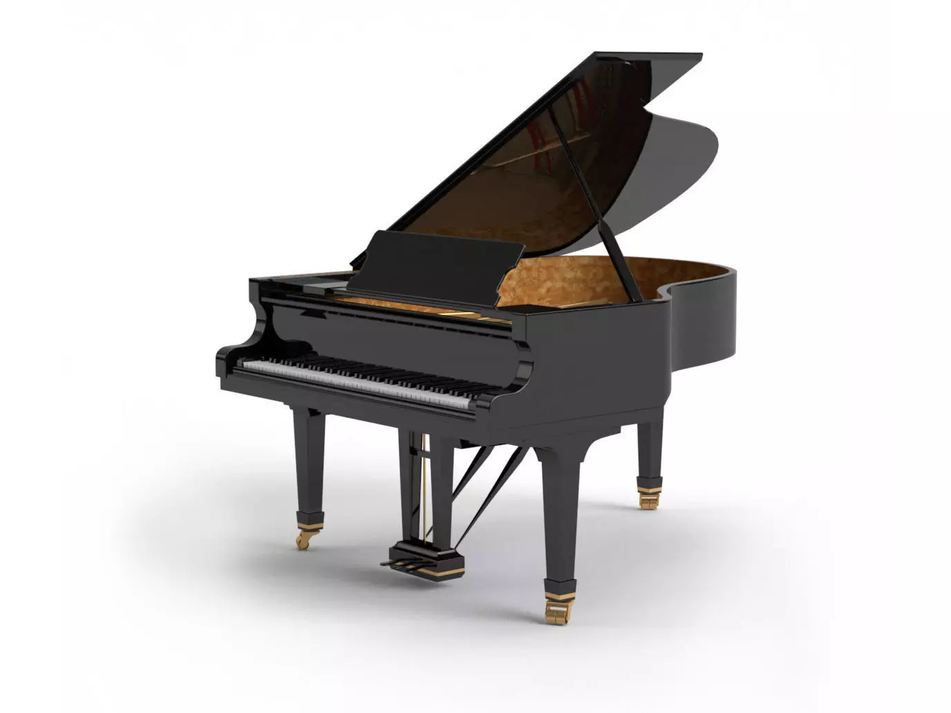 Generic Grand Piano 3D model_0