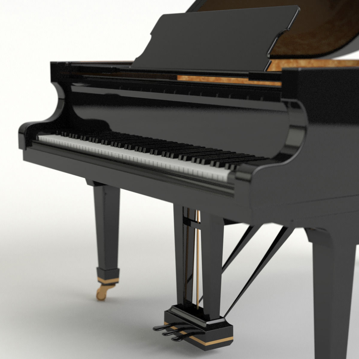 Generic Grand Piano 3D model_5