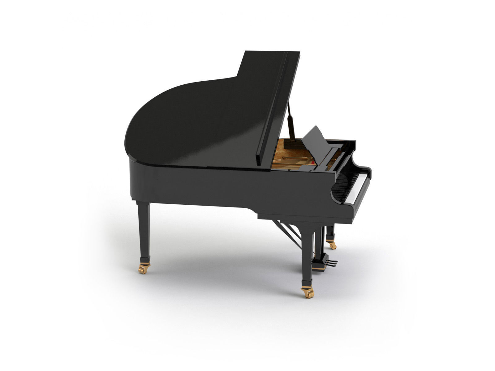 Generic Grand Piano 3D model_3