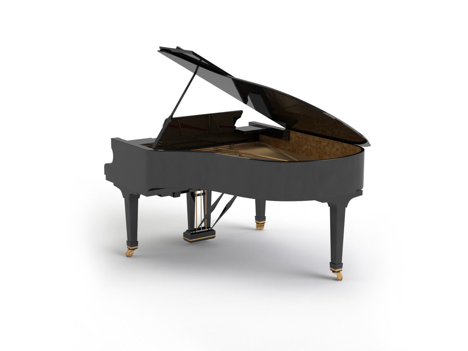 Generic Grand Piano 3D model_2