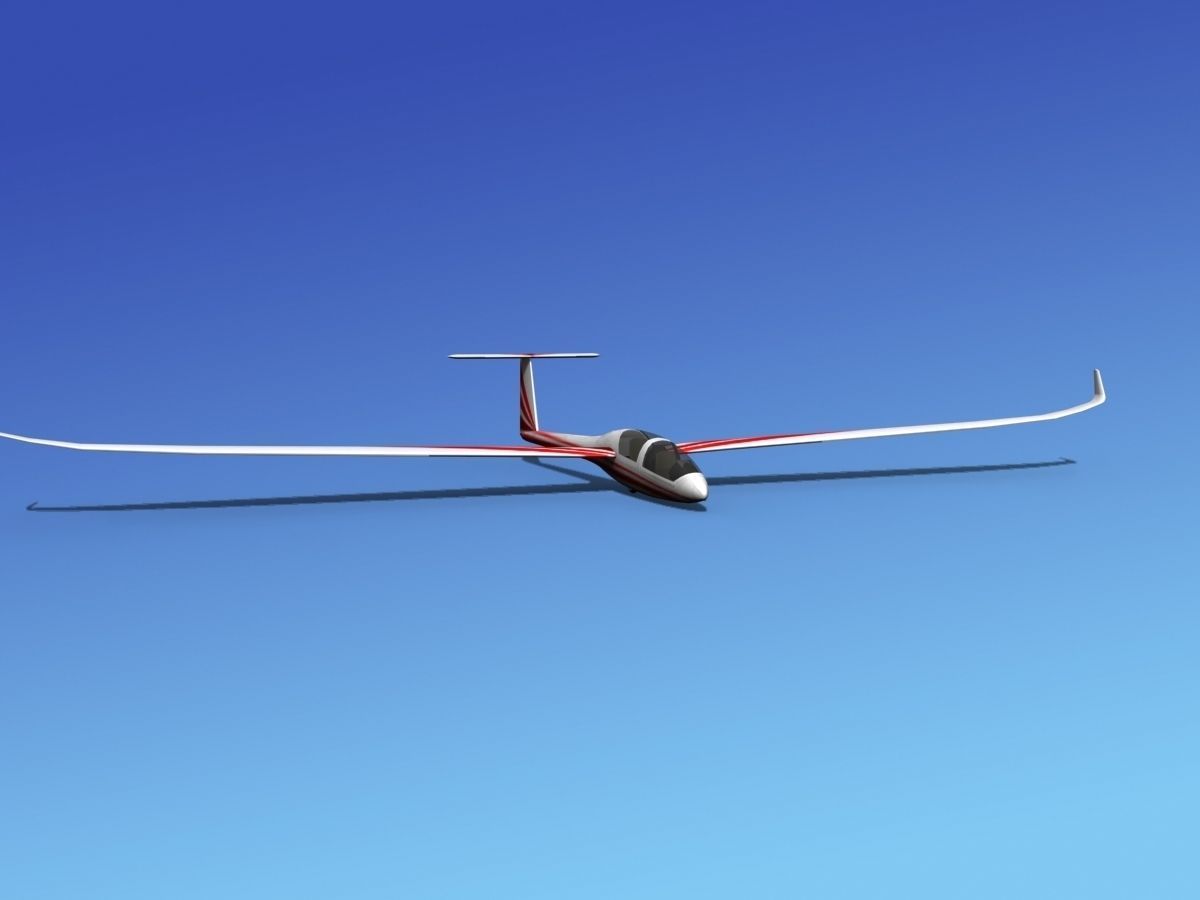 DG-1000 Glider V02 3D model_2