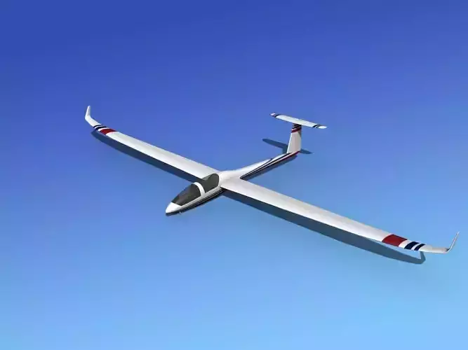 DG-1000 Glider V09 3D model