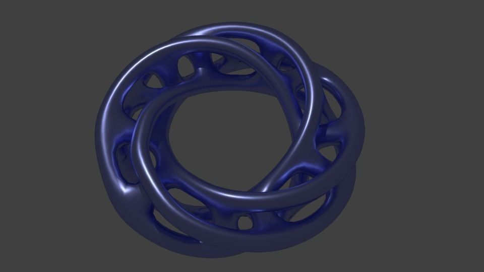Double Mobius Strip Free 3D print model_0
