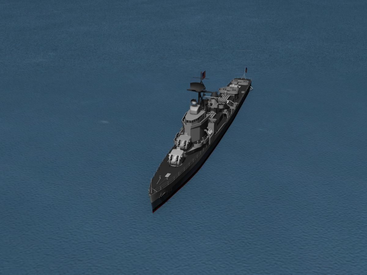 Gearing Class Destroyer DDR-714 William R Rush 3D model_14