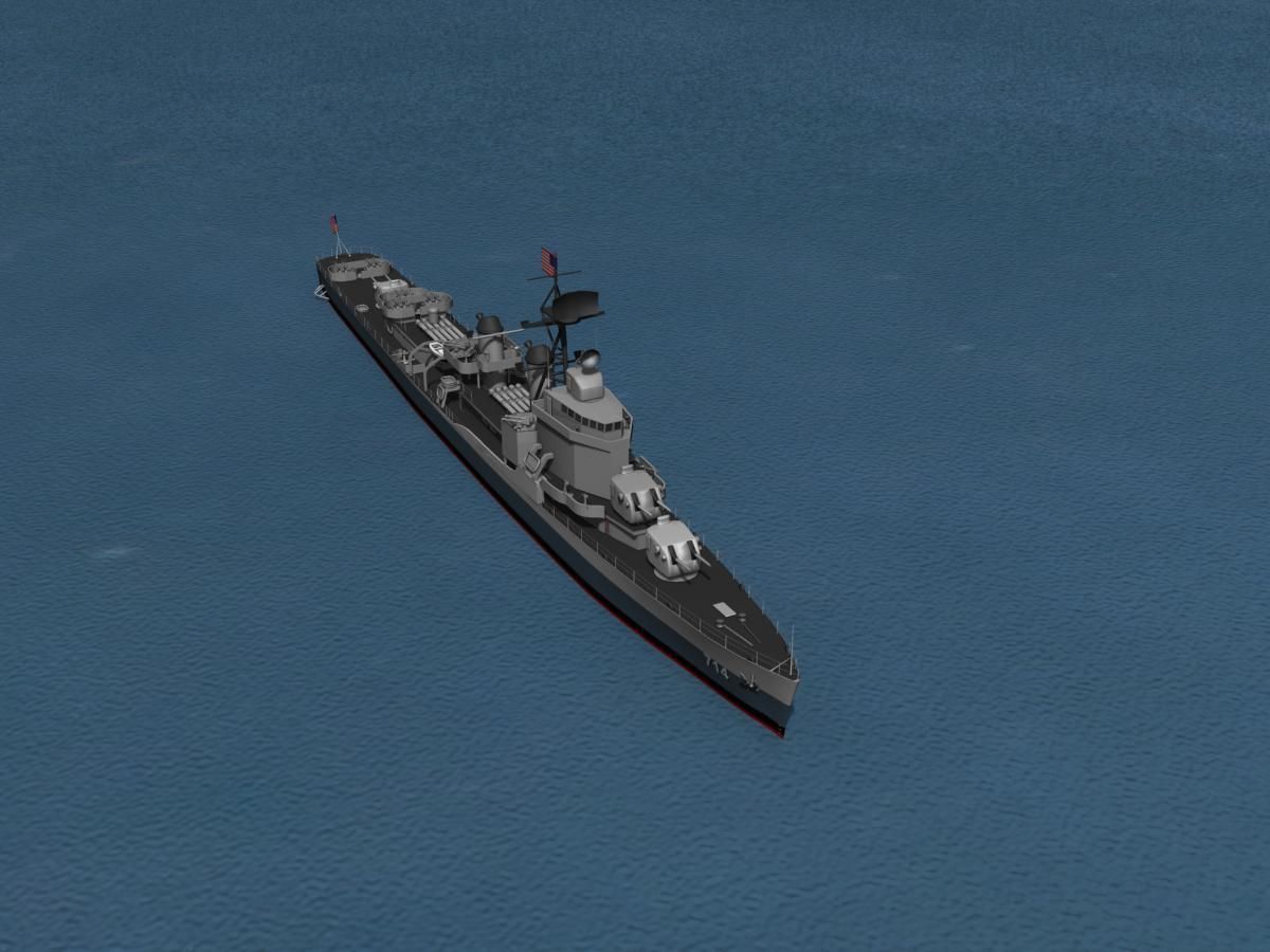 Gearing Class Destroyer DDR-714 William R Rush 3D model_16