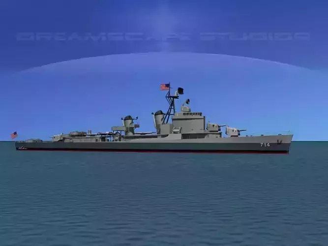 Gearing Class Destroyer DDR-714 William R Rush 3D model