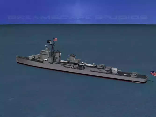 Gearing Class Destroyer DDR-808 USS Dennis J Buckley 3D model