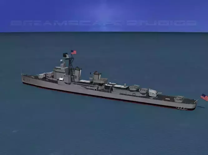 Gearing Class Destroyer DDR-829 Myles C Fox 3D model