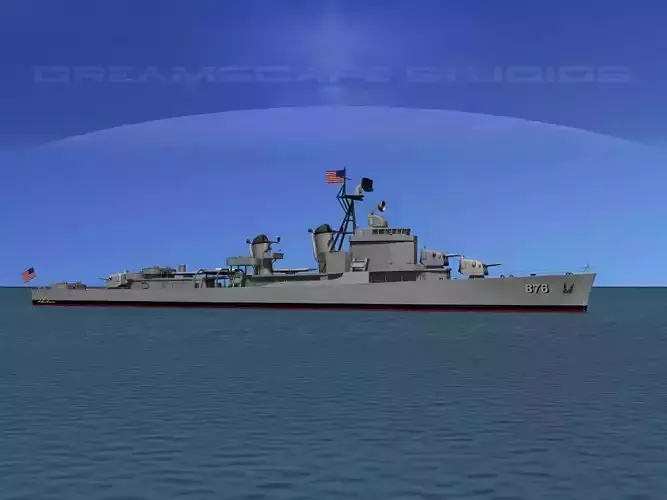 Gearing Class Destroyer DDR-876 USS Rogers 3D model