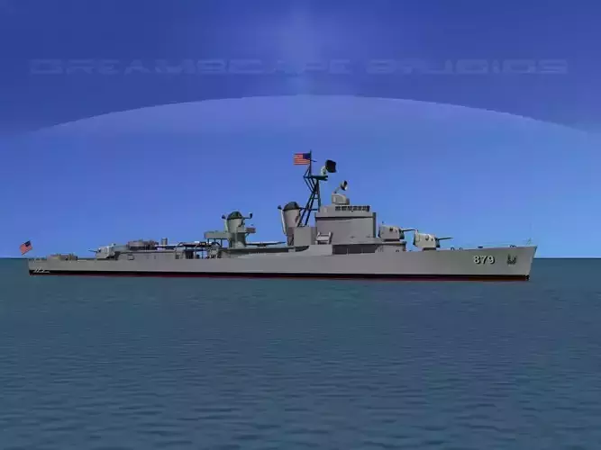 Gearing Class Destroyer DDR-879 USS Leary 3D model