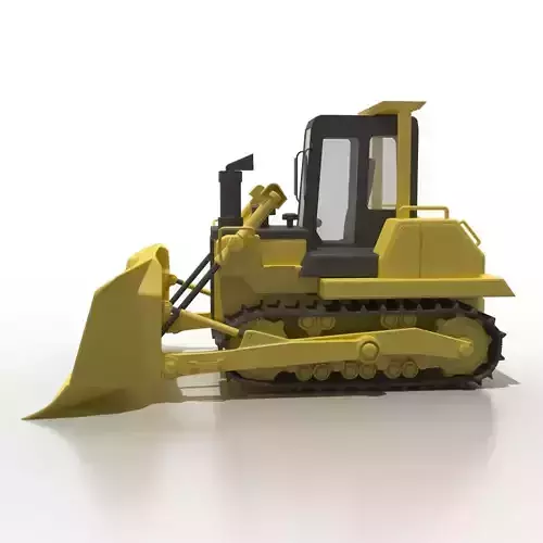Cartoon bulldozer