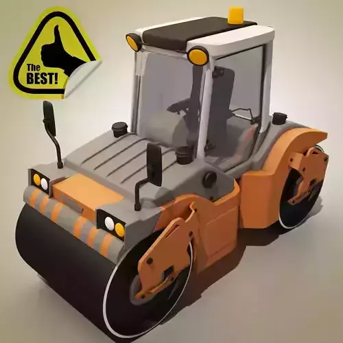Cartoon RoadRoller