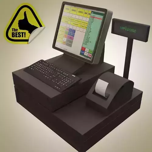 cashier machine 3D model