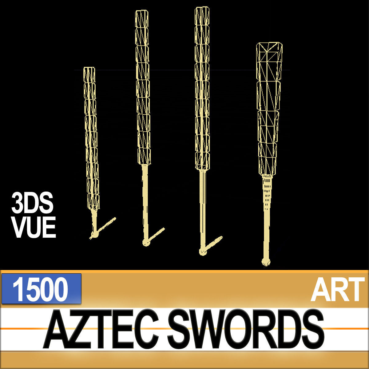 Aztec Swords Collection 3D model_6