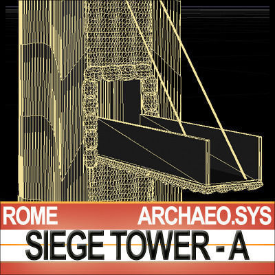 Roman Legionary Siege Tower A 3D model_15