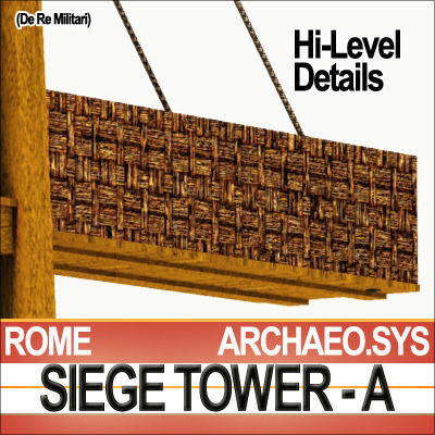 Roman Legionary Siege Tower A 3D model_8