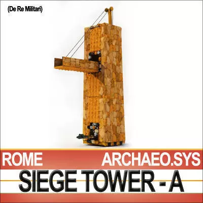 Roman Legionary Siege Tower A 3D model_0