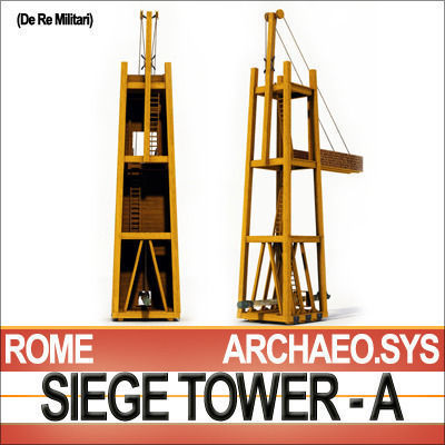 Roman Legionary Siege Tower A 3D model_4