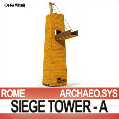 Roman Legionary Siege Tower A 3D model_2