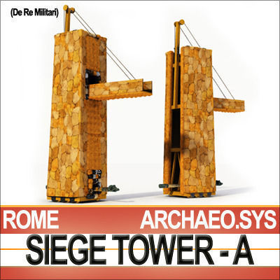 Roman Legionary Siege Tower A 3D model_3
