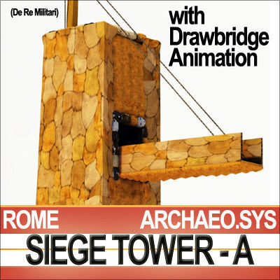 Roman Legionary Siege Tower A 3D model_5