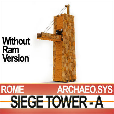 Roman Legionary Siege Tower A 3D model_14