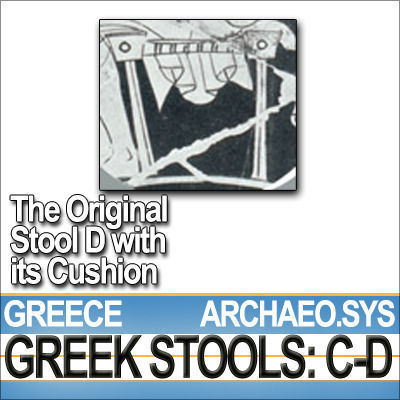 Greek Stools Set C D 3D model_9