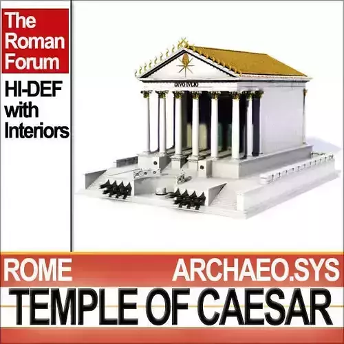 Temple of Julius Caesar Huelsen Type 3D model
