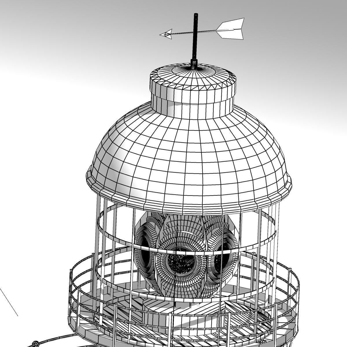 Cape Aghulas Lighthouse 3D model_11