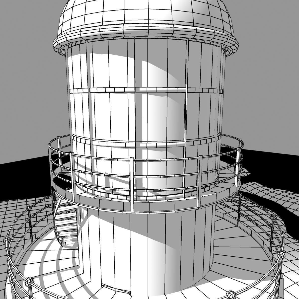 Cape Aghulas Lighthouse 3D model_12