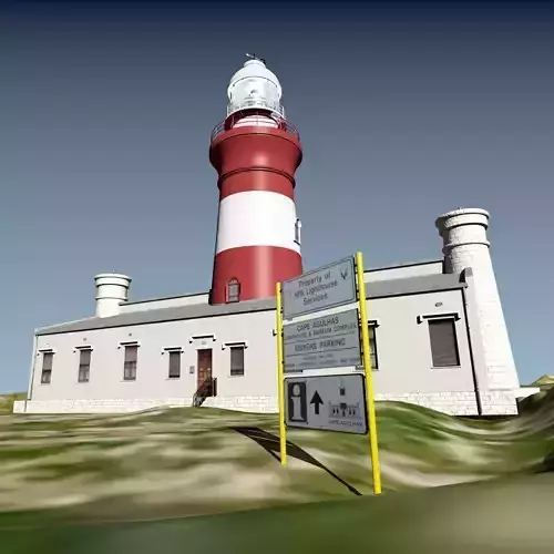 Cape Aghulas Lighthouse 3D model Cape Aghulas Lighthouse 3D model