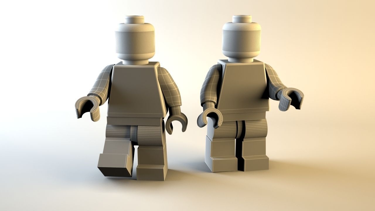 Lego man  3D model_2
