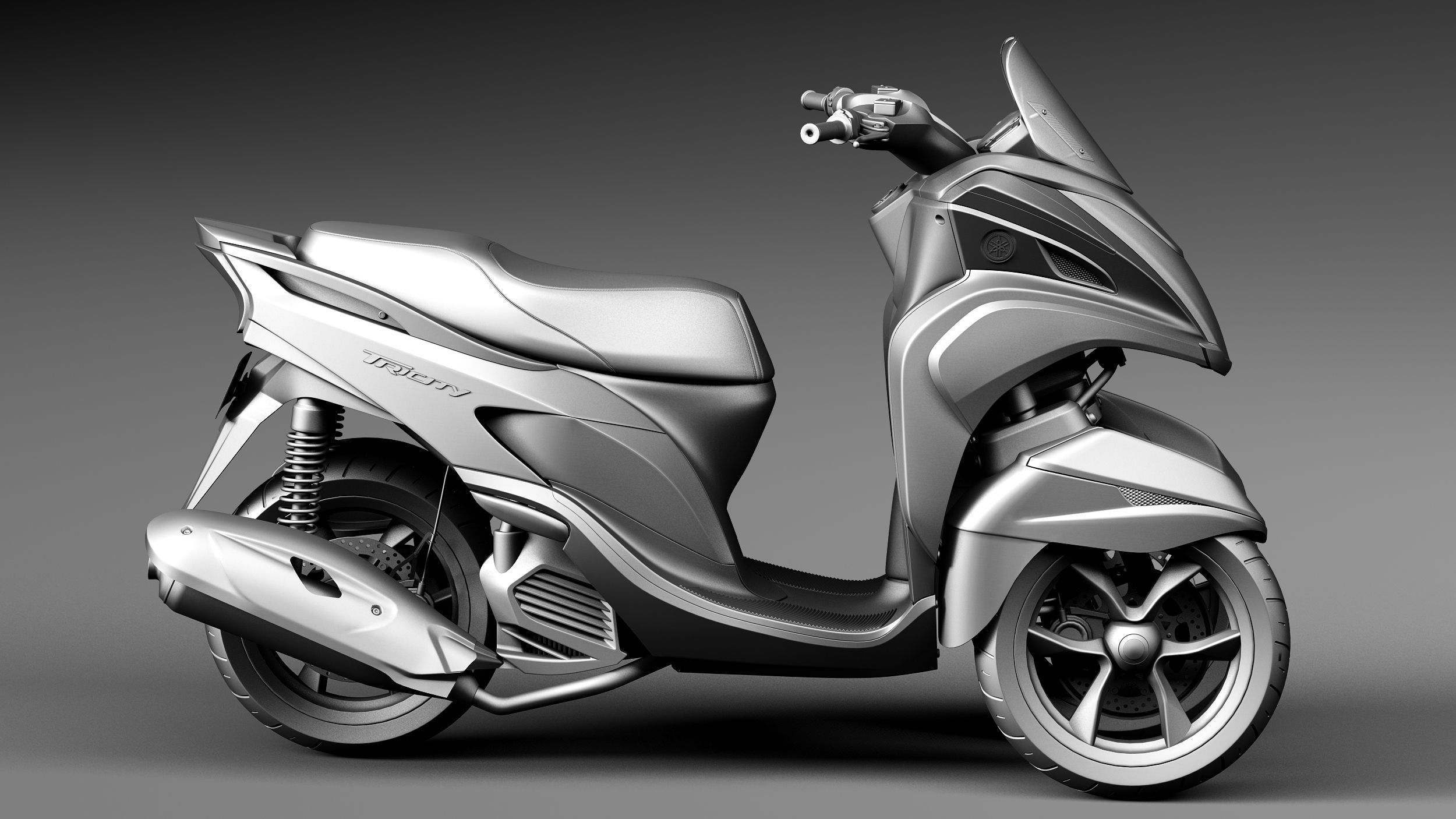 Yamaha Tricity 2015 scooter 3D model_14